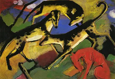 Playing Dogs Franz Marc